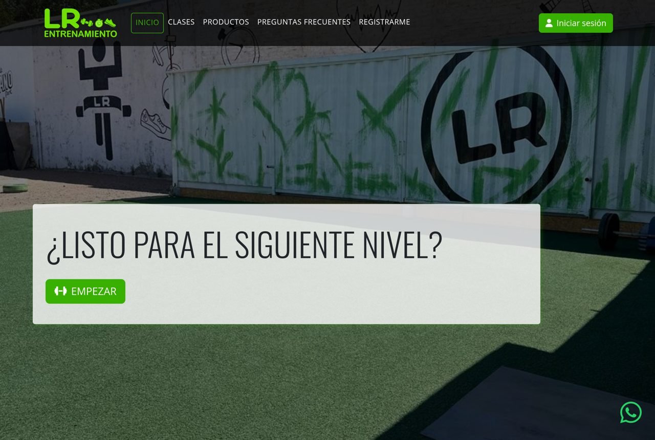 LR Entrenamiento — Módulo de IA para rutinas personalizadas